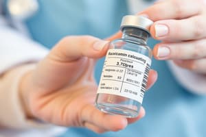 Parenteral Medications Dosage Calculation