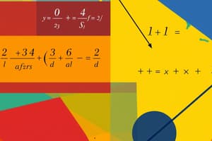 Elementary Algebra Formulas Flashcards