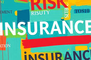 Insurance Concepts and Terminology Quiz