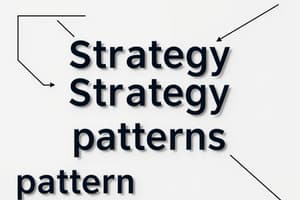 Software Engineering: Strategy Design Patterns