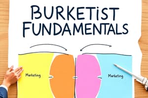 Fundamentals of Business and Marketing