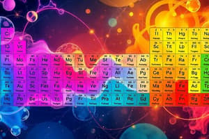 Química: Tabla Periódica y Propiedades