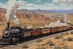 US Economic Growth: Transcontinental Railroad and Laissez-faire Policy Quiz