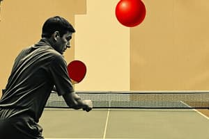 Legal Table Tennis Serving Technique