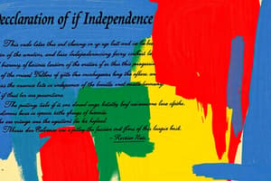 Purpose of the Declaration of Independence