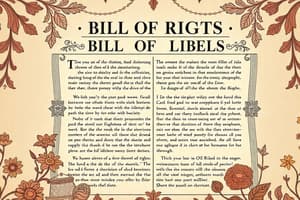 The Bill of Rights Quiz