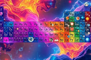 Periodic Table Quiz: Groups and Periods