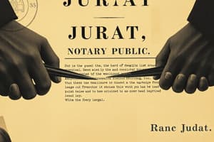 Notary Public: Understanding Jurats