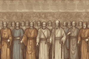 Chronological Order of Biblical Men Quiz