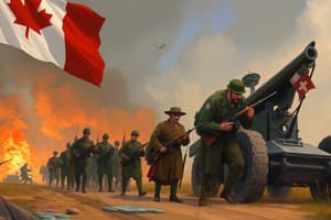 La Première Guerre mondiale et le Canada