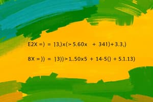 Excel Unit 3 & 4