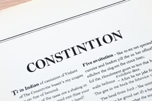 Indian Constitution Overview