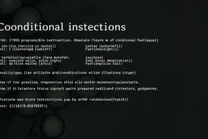 Conditional Instructions in Programming