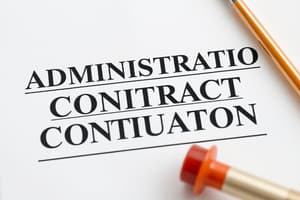 Extinção de Contratos Administrativos