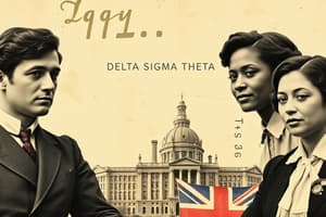 Founders of Delta Sigma Theta Sorority, Inc. Flashcards