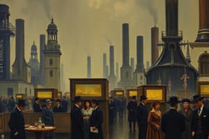 The Gilded Age and Industrialization Quiz