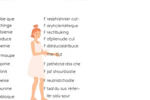 Vocabulaire de la vie quotidienne