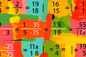 Multiplying Fractions and Simplifying