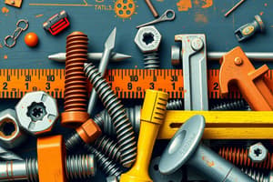 Tools and Fasteners Quiz