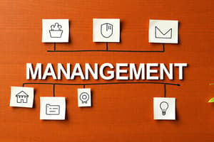 Introduction to Organizational Management