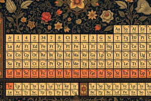 Periodic Table Elements and Valencies Quiz