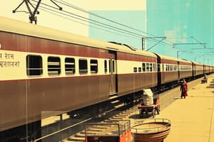 Indian Railway Receipts Overview