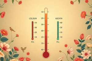 Temperature Conversions Quiz