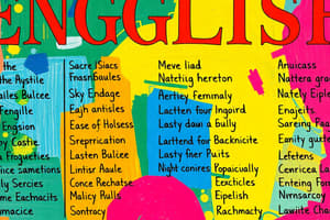 Overview of the English Language