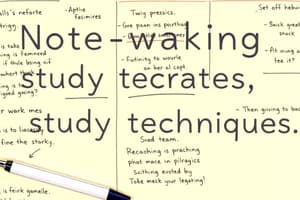 Effective Note-Taking Techniques