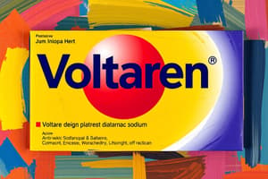 Pharmacology Drug Voltaren Flashcards