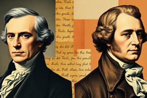 U.S. History: Adams and Jefferson Presidencies