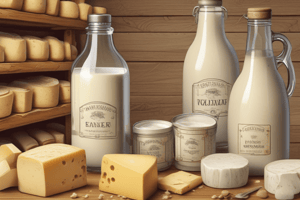 Cheese Production: Milk Selection and Classification