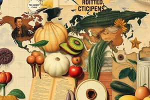 Culinary Geography: New vs Old World Foods