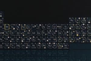 Chemistry: Periodic Table and Subatomic Particles