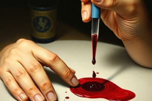 Forensic Serology and Blood Evidence Quiz