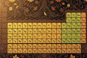 Chemistry Periodic Table Basics