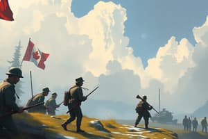 Canada in World War I Quiz