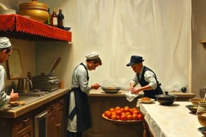 Culinary Timeline: Food Service History