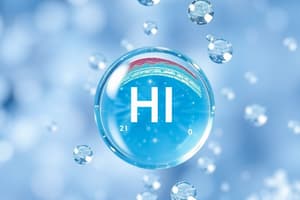 Hydrogen Properties Quiz