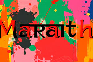 Marathi Language Overview