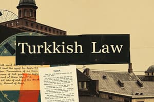 Sources of Turkish Law