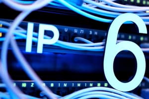 Cours INF4032 : Réseaux Informatiques - IPv6