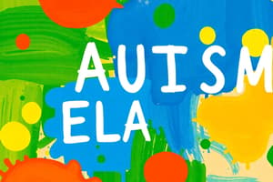 English Lessons for Russian-Speaking Children with Autism