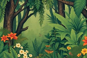 Tropical Forests and Plant Families Quiz