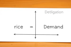 Supply, Demand Curves and Price Elasticity