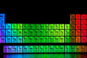 Periodic Table Elements and Properties