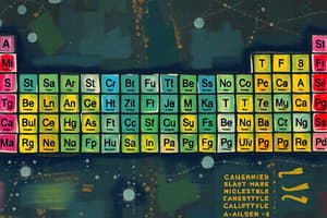 Chemistry: The Periodic Table and Ionization Energy