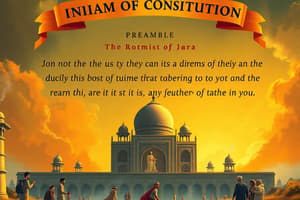 Indian Constitution Preamble Quiz