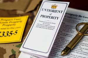 Army Property Accountability Policies