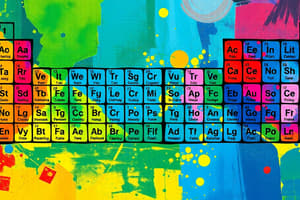 Classification Périodique des Éléments